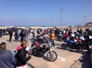 بالصور: استعدادات لإطلاق أضخم مسيرة للدراجات النارية من يافا إلى الأقصى المبارك